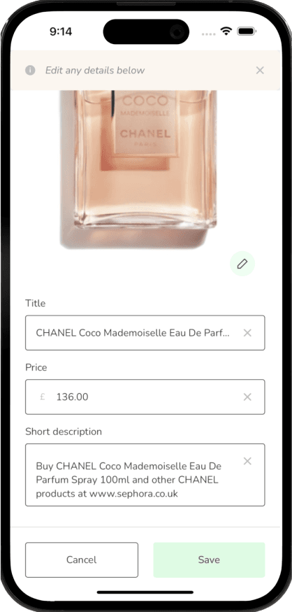 Save your FAVEs screenshot 3